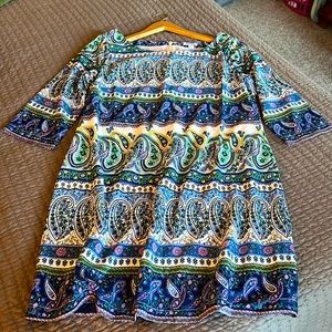 Old Navy Paisley Dress Sz L